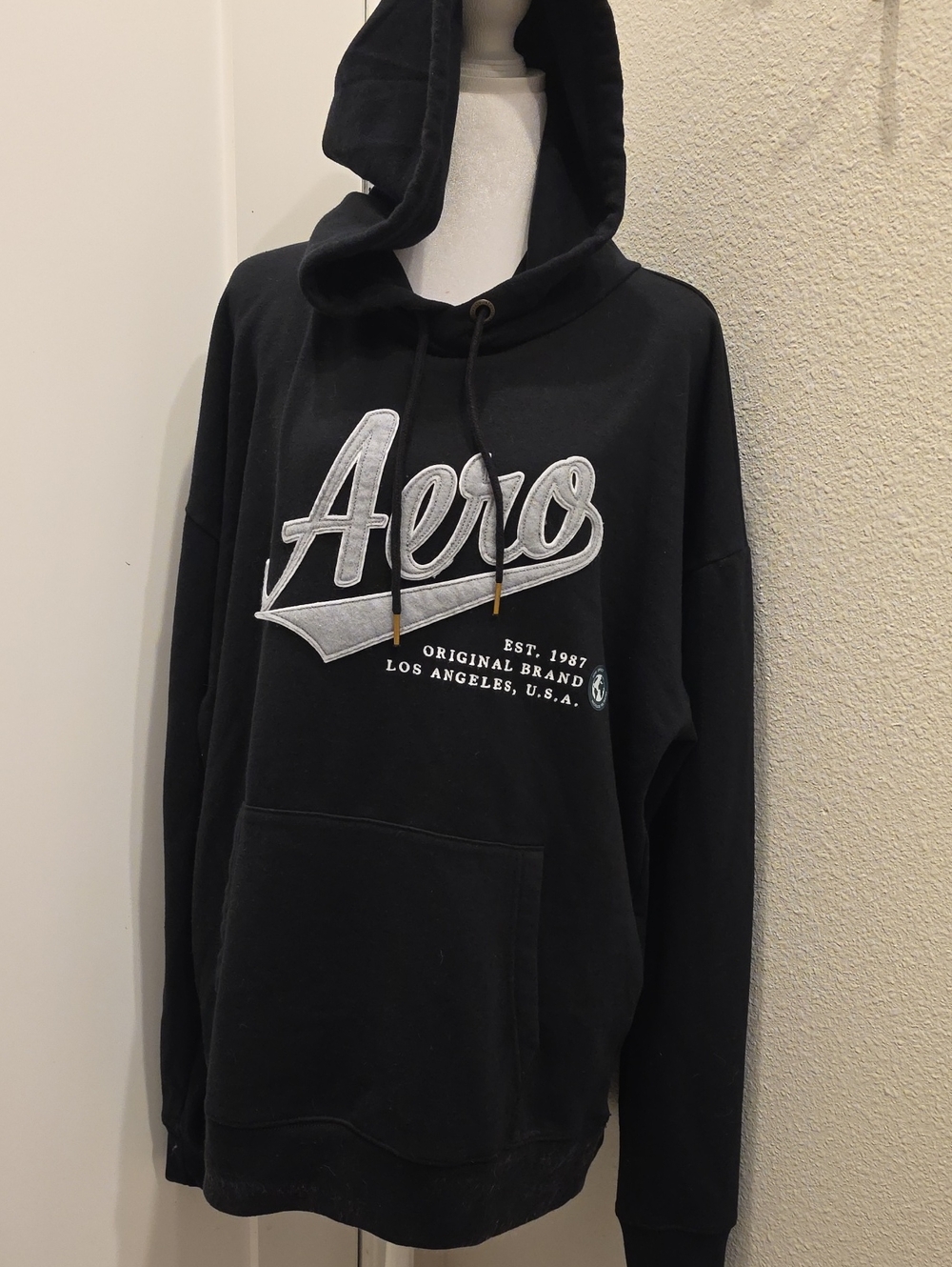 Men’s Black Aero Logo Hoodie